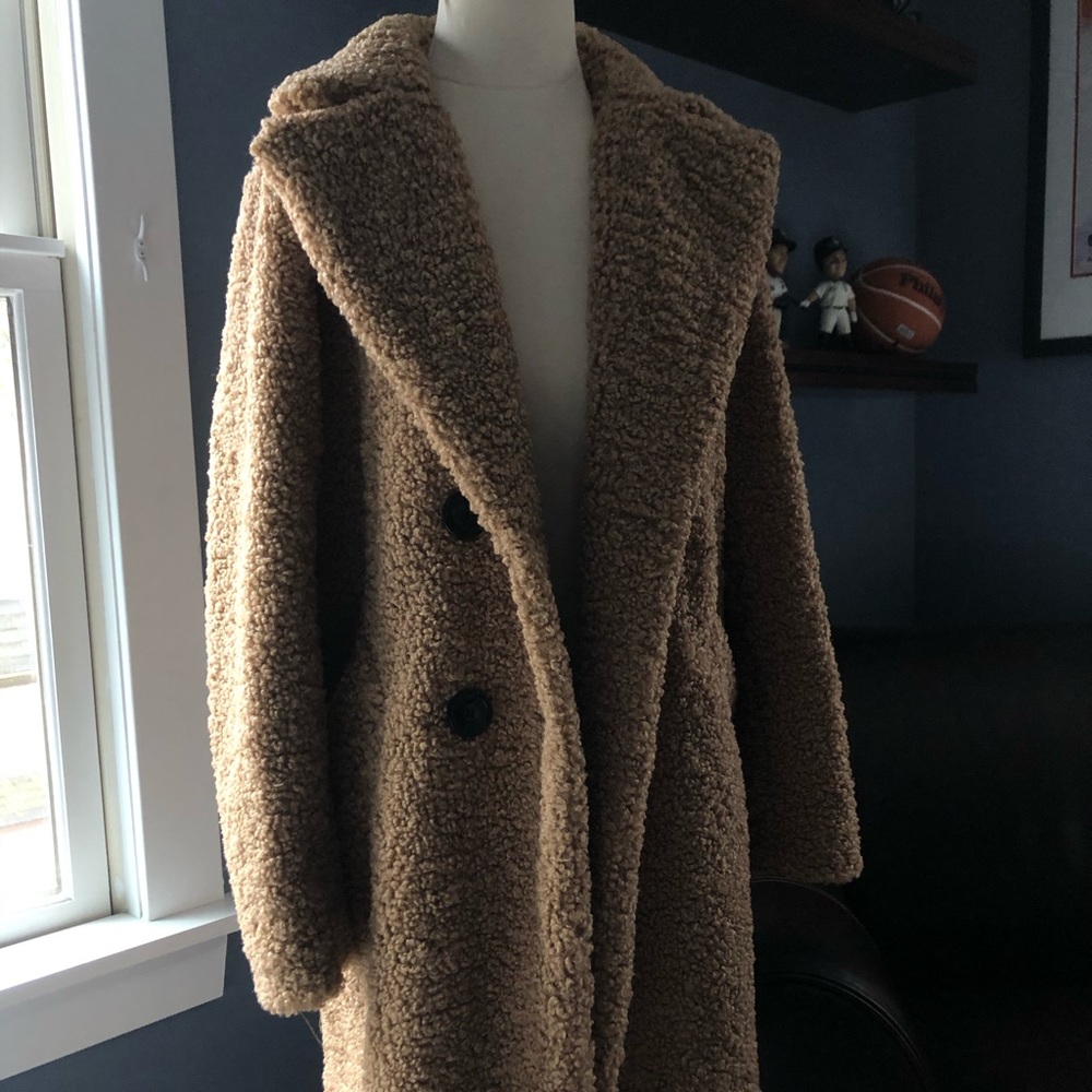 Zara Teddy Peacoat
